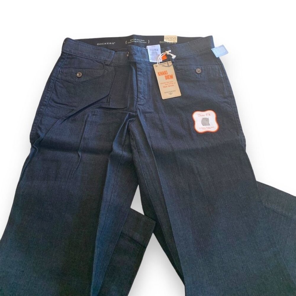 NWT DOCKERS - BANISH THE BLAH Addison Jeans - Sz 18W - Dark Blue